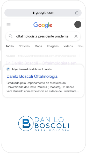 imagem de busca no google por oftalmologista presidente prudente